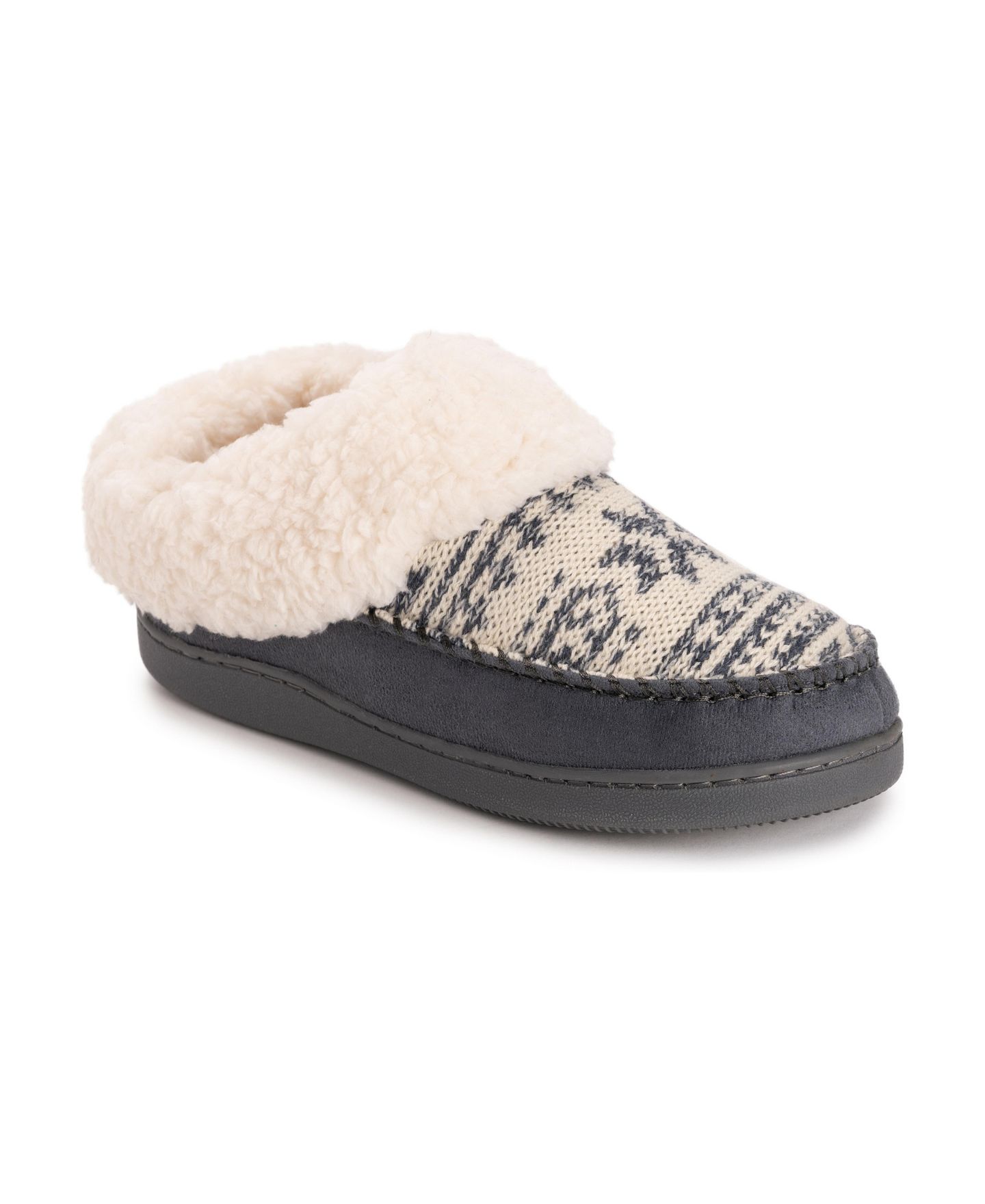 Женские тапочки MUK LUKS Minerva Slipper, цвет: Синий серый — фото 1