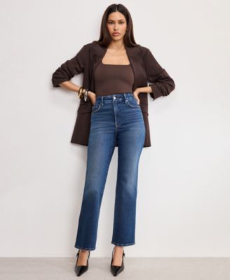 Women's Soft Tech Good Curve Straight Jeans, Regular & Plus Size