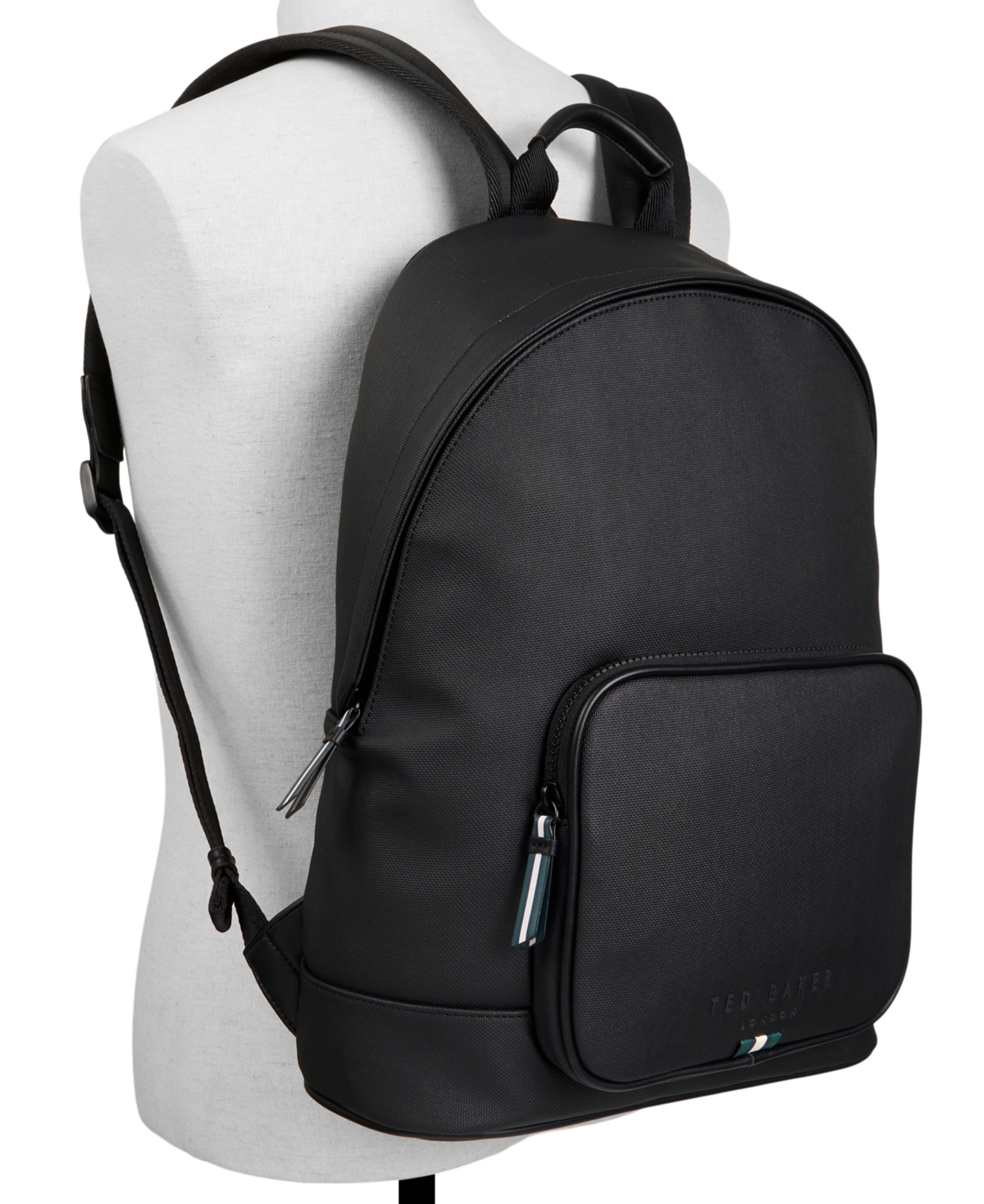 Ted Baker Dawson Top Zipper Backpack In Black