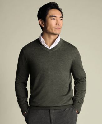Men's V-Neck Regular-Fit Sweater