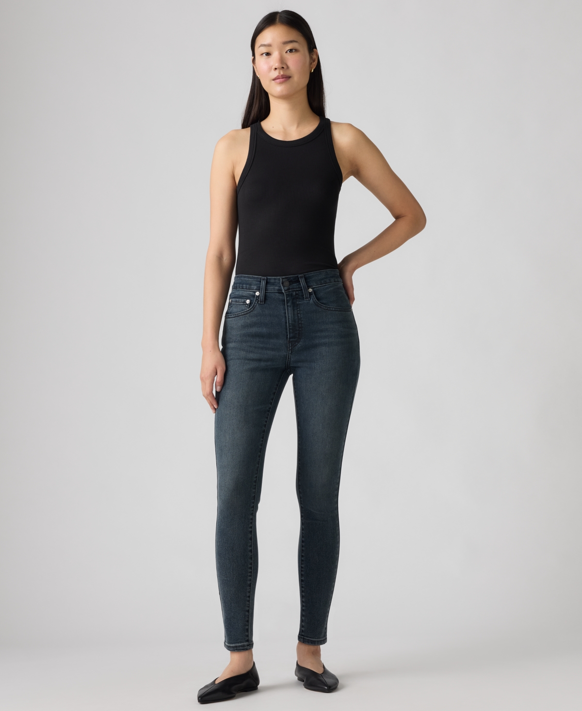 Levi's Women's High-rise Stretch Skinny Jeans In Black