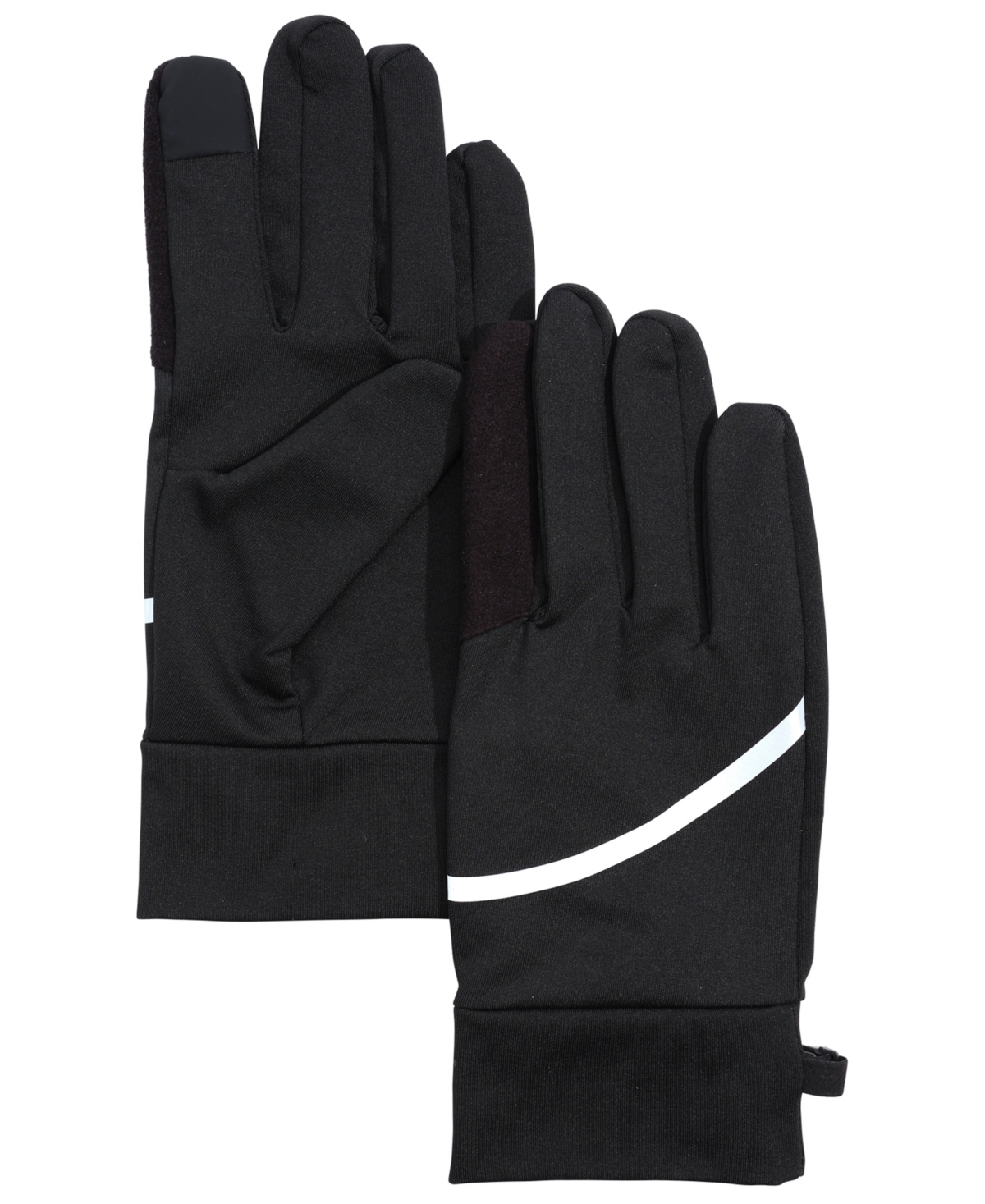 Alfani Men's Reflective Stripe Gloves, Macy's Exclusive In Black