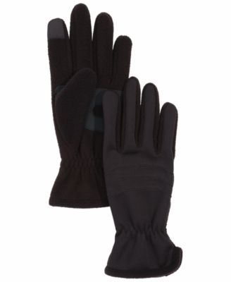 Men's Brushed Back Fleece Gloves, Macy's Exclusive