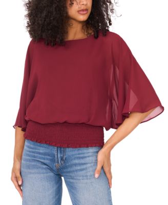 Sam & Jess - Women's Smocked-Waist Top