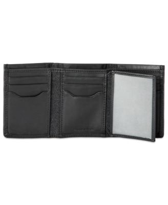 Men's RFID Genuine Leather Extra-Capacity Conrad Trifold Wallet