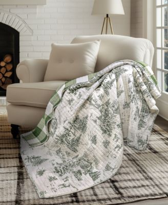 Winter Sleigh Ride Reversible Quilted Throw, 50" x 60"