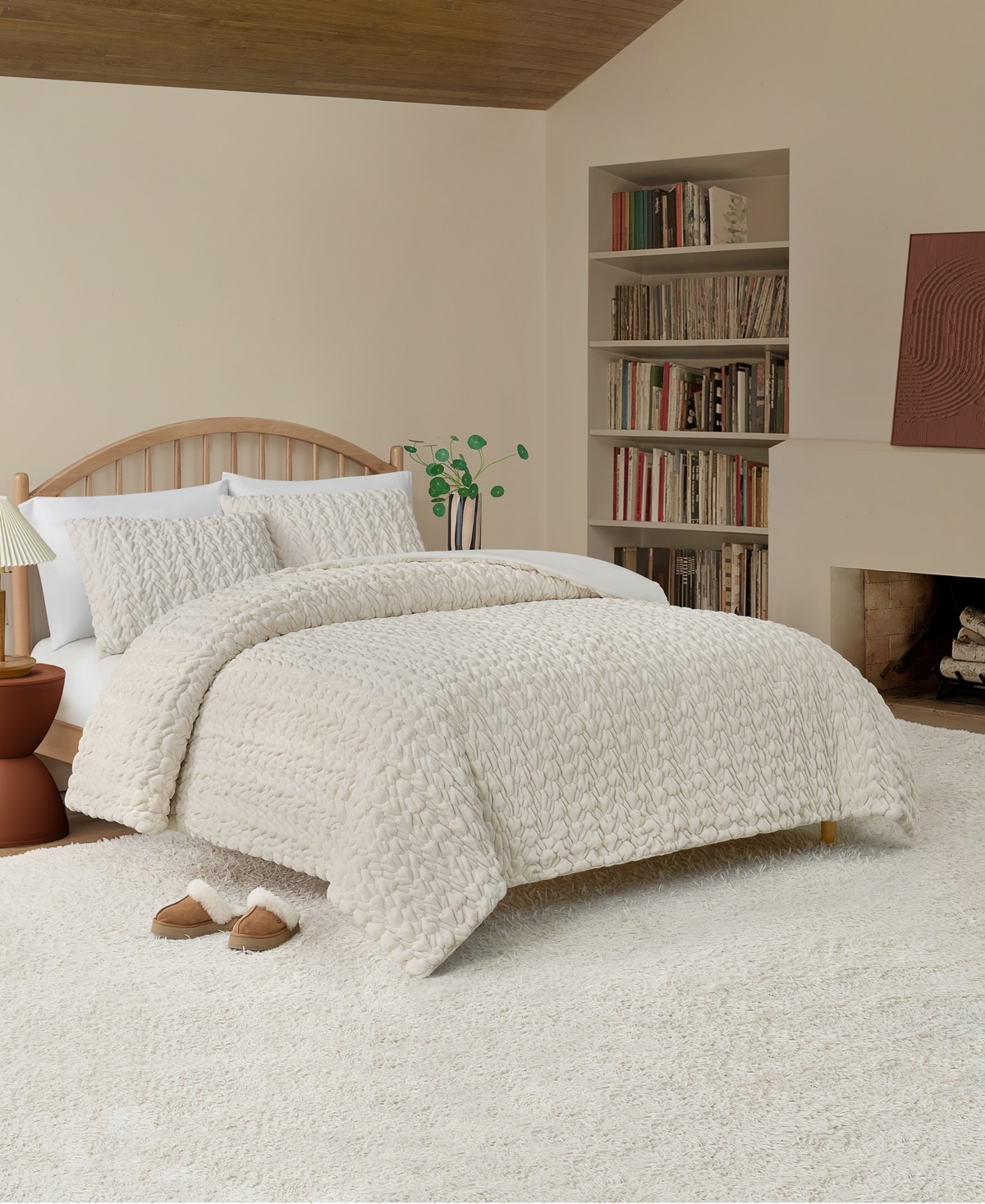 Ugg Dafni Ruched 3-pc. Quilt Set, King In White