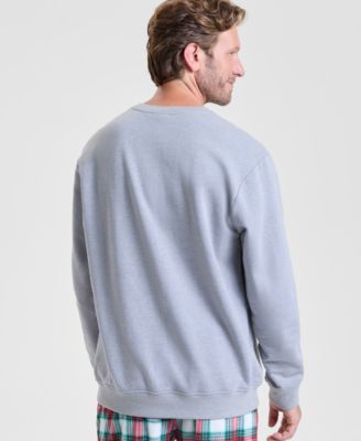 Men's Merry Plaid Appliqu&eacute; Sweatshirt, Macy's Exclusive