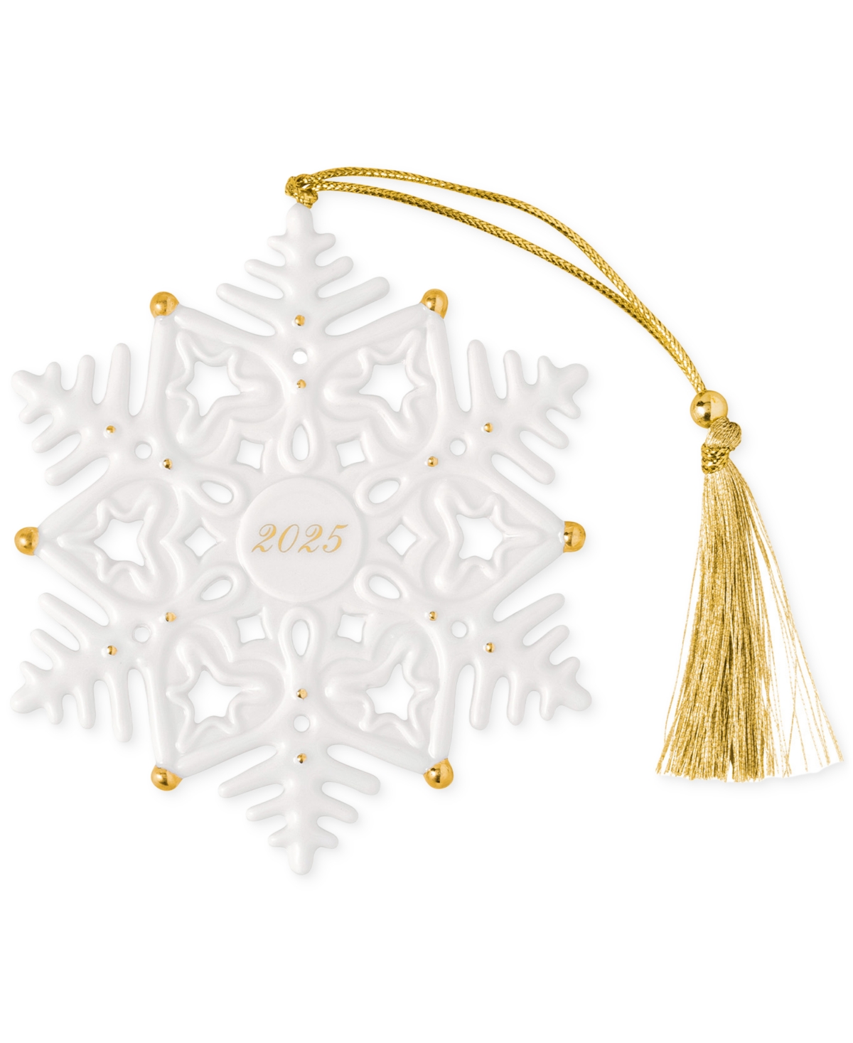 Villeroy & Boch 2025 Christmas Classics Annual Snowflake Ornament In White
