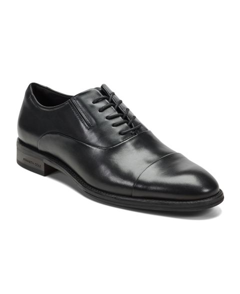 Мужские туфли Kenneth Cole New York Tully Leather Cap Toe Oxford, цвет: Чёрный