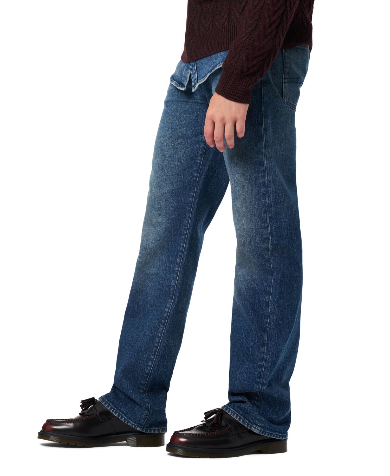Men's Easy Fit Straight Ruffer Jeans