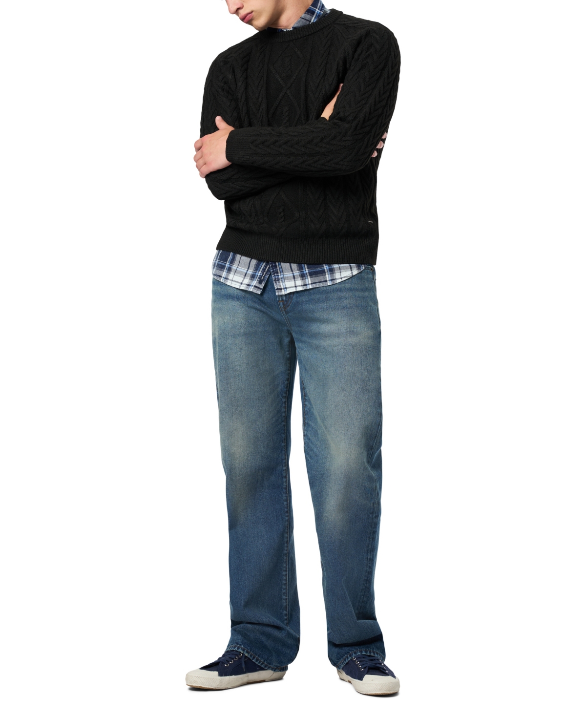 Buffalo David Bitton Men's Easy Fit Straight Ruffer Jeans In Blue