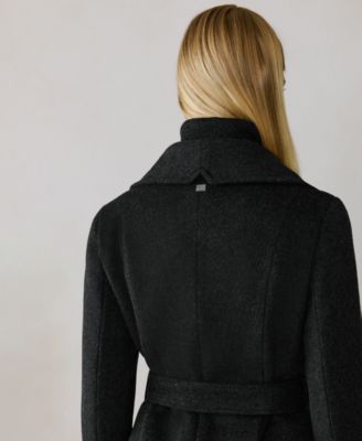 Women's Belted Long Sleeve Coat