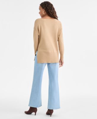 Petite Wide-Leg Jeans, Macy's Exclusive