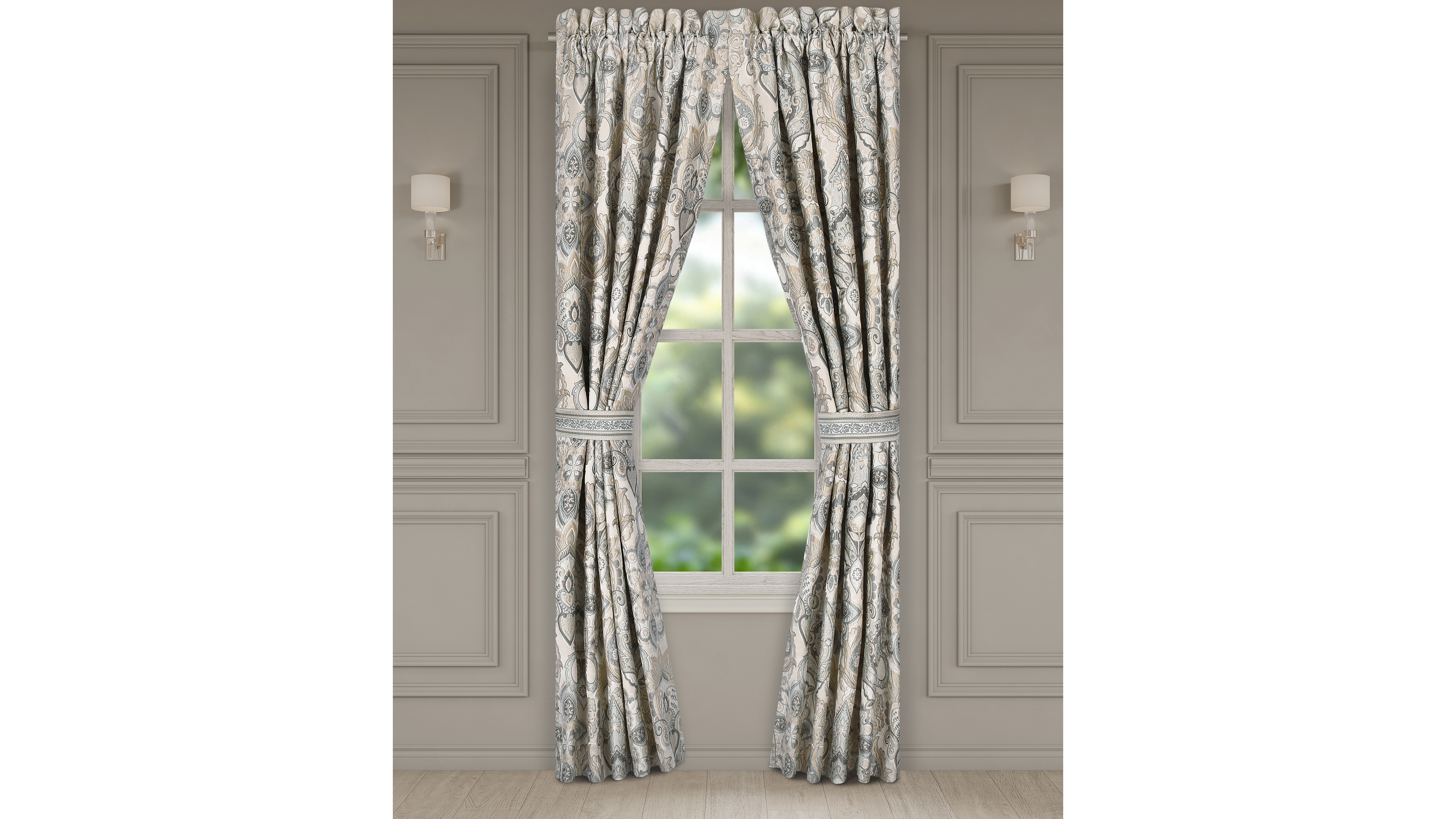 J Queen New York Annabelle Window Panel Pair, 50 x 95"