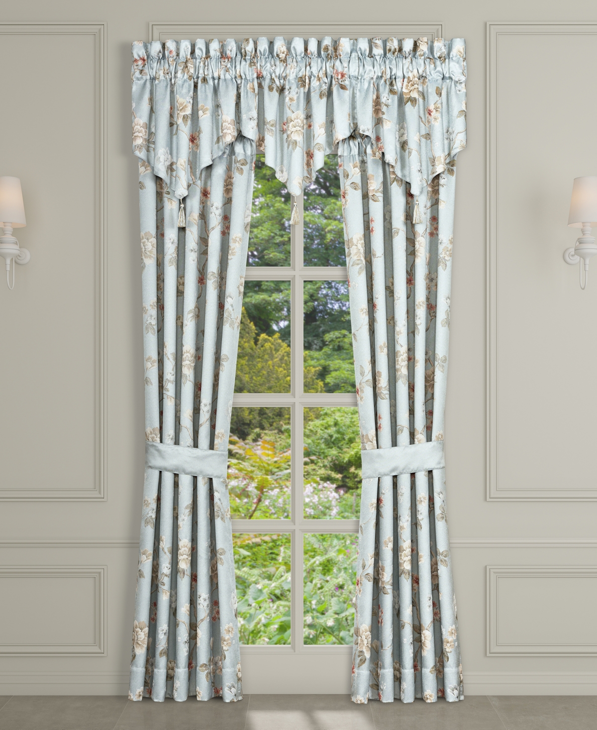 J Queen New York Prestige Window Panel Pair, 50 X 84" In Blue