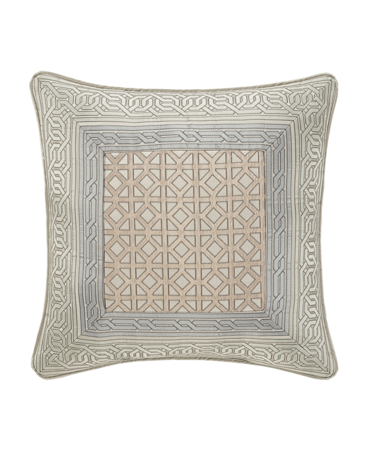 J Queen New York Alaro Square Decorative Pillow, 20" X 20" In Blue