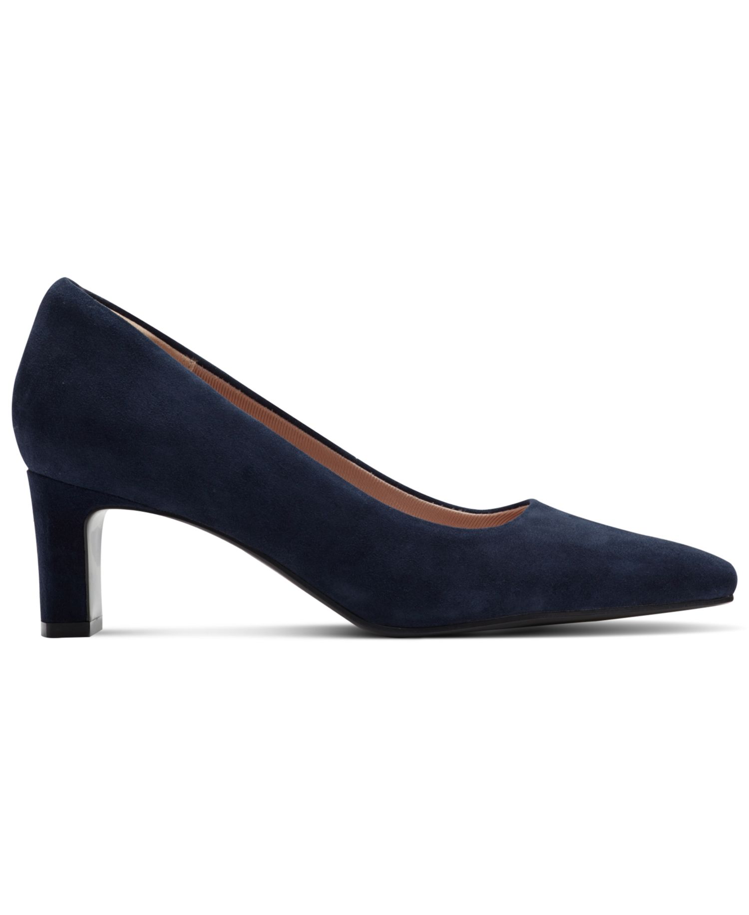 Women's Merida Total Motion Suede Block Heel Pumps