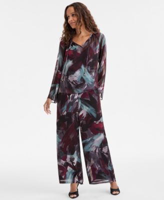 Petite Tie-Front Top, Macy's Exclusive