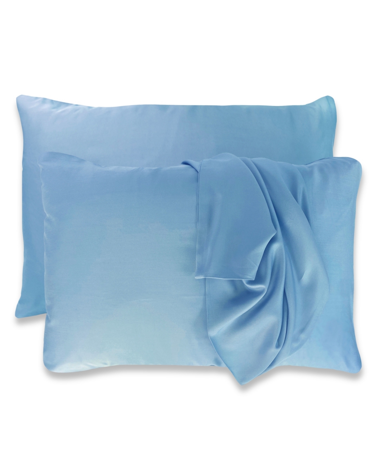 Bedvoyage Luxury Viscose From Bamboo Pillowcase Pair, Standard In Blue