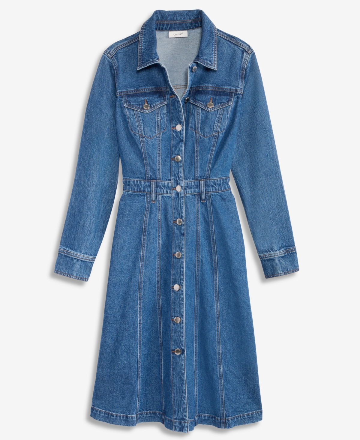 On 34th Women's Denim Midi Shirtdress, Macy's Exclusive