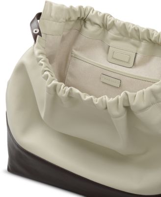 The Portobello Large Leather Drawstring Shoulder Bag