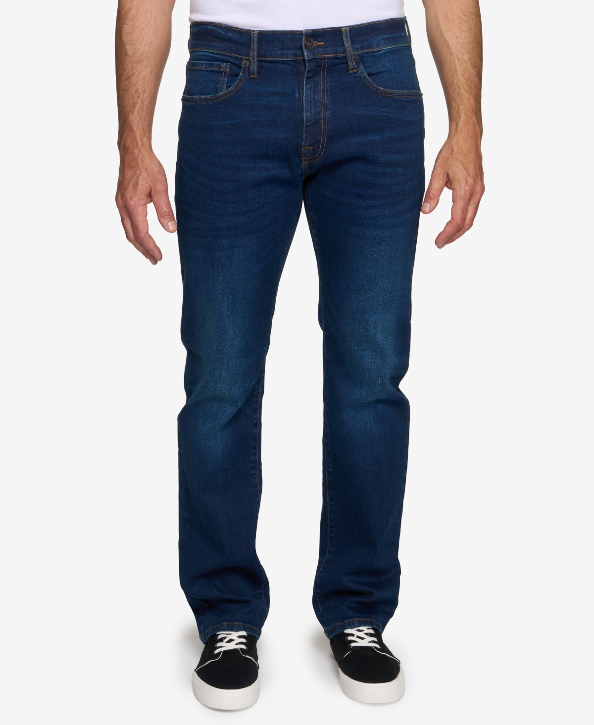 Lazer Men's Straight-fit Jeans In Blue