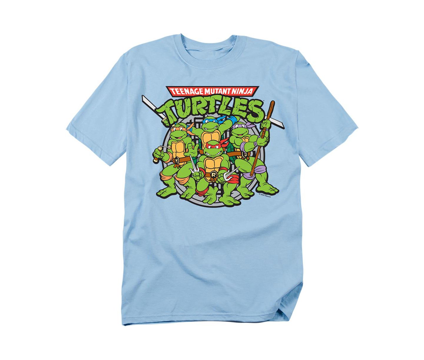 Мужская футболка Teenage Mutant Ninja Turtles Tmnt Classic Turtles, цвет: Светлый синий — фото 1