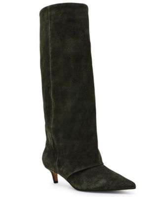 Women's Luca Slouchy Kitten-Heel Dress Boots
