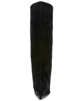 Women's Luca Wide-Calf Slouchy Kitten-Heel Dress Boots