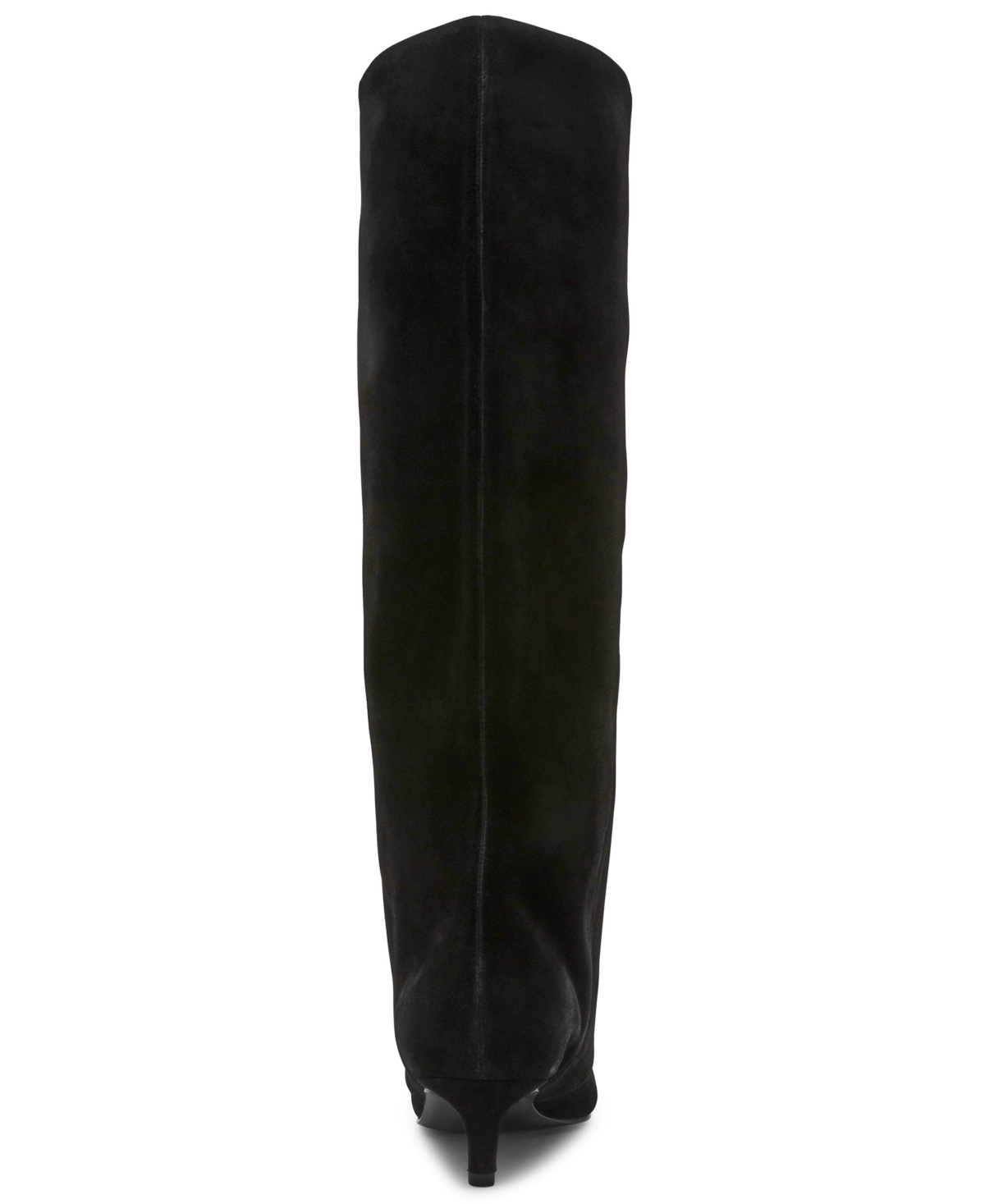 Steve Madden Womens Luca Slouchy Kitten Heel Dress Boots Regular Wide Calf In Black