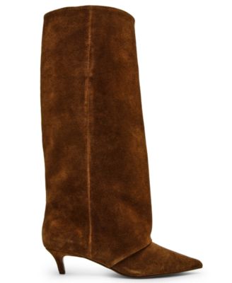 Women's Luca Wide-Calf Slouchy Kitten-Heel Dress Boots