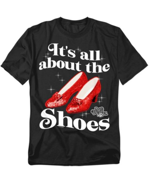 Мужская футболка Wizard Of Oz The All About The Shoes, цвет: Чёрный