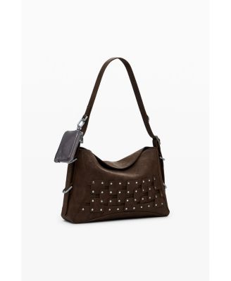Women's Medium studded patch handbag