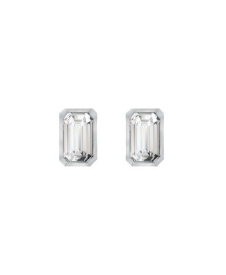 Interesting Designs Baguette Stud Earrings