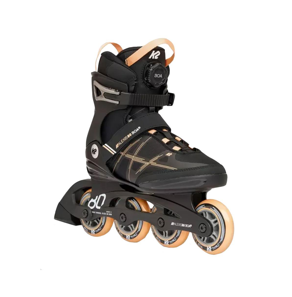 Alexis 80 Boa Black/Pink Womens Inline Skates - Black/pink