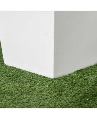 2-Pack MgO Flower Pots with Drainage Hole, Outdoor Planters