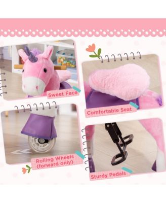 Kids Ride-on Walking Horse with Easy Rolling Wheels,