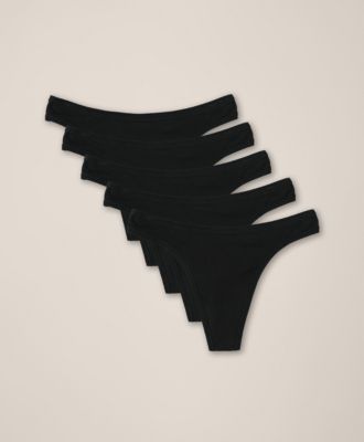 Women's Everyday Mid Rise Thong 5-Pack