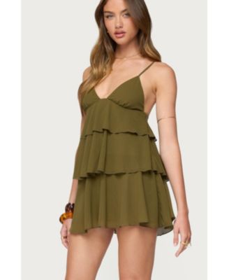 Women's Gwynne Chiffon Ruffled Mini Dress