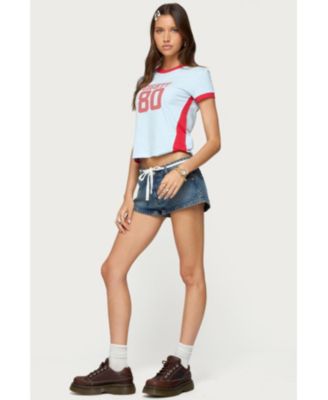 Womens Eighty Polka Dot Contrast T Shirt