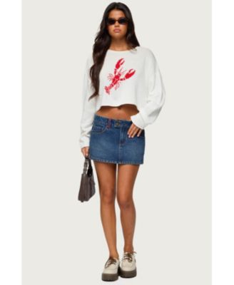Women's Lobster Babe Oversized Knit Top