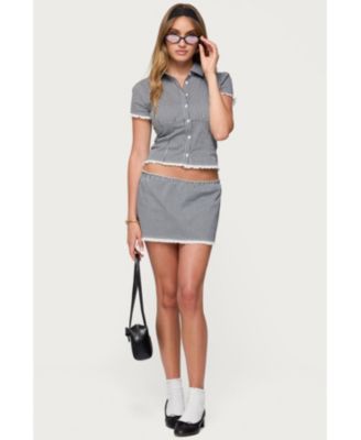 Women's Paige Gingham Mini Skort