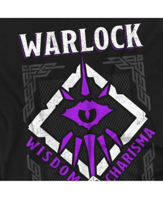 Men's Dungeons Dragons Warlock Wisdom Charisma T-Shirt