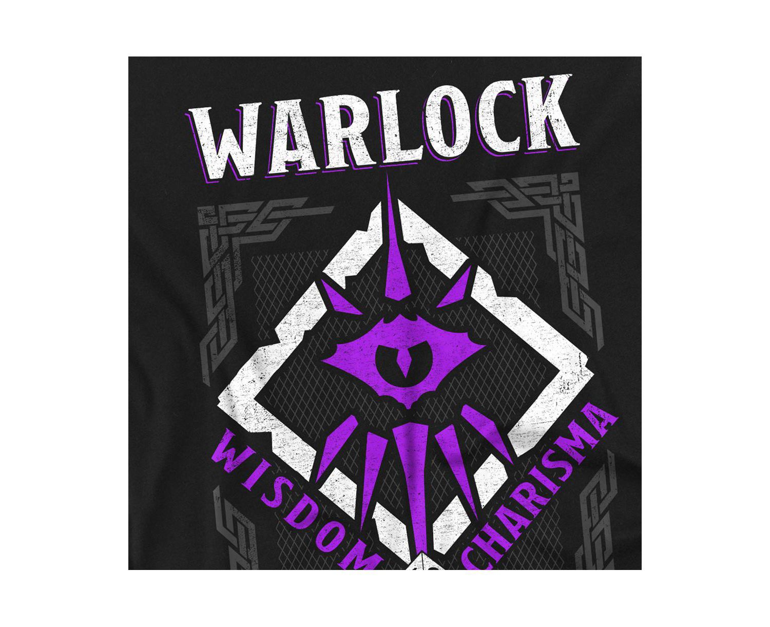 Men's Dungeons Dragons Warlock Wisdom Charisma T-Shirt
