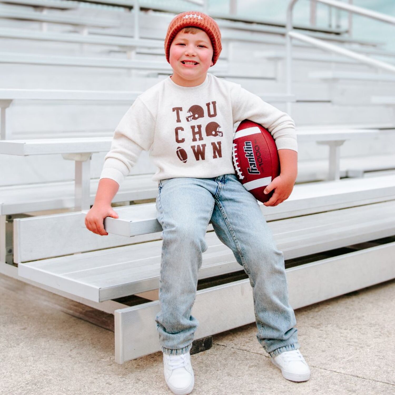Little Boys Touchdown Grid Sweatshirt