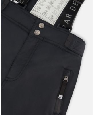 Big Boys Two-Piece Teknik Snowsuit Brown and Black