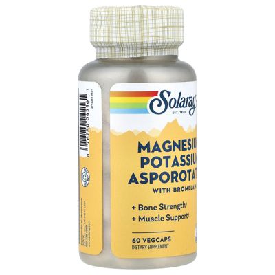 Magnesium Potassium Asporotates with Bromelain  -  60 Vegcaps