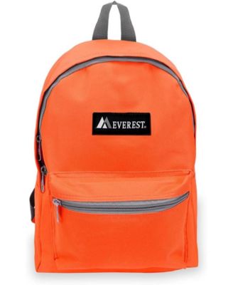 Basic Backpack, Tangerine, One Size