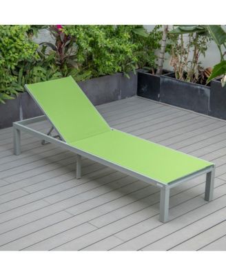 Marlin Patio Chaise Lounge Chair With Grey Aluminum Frame